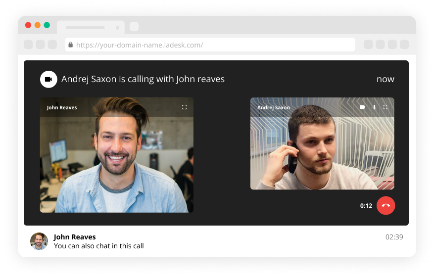 Mockup-Real-time-video-chat-browser-base